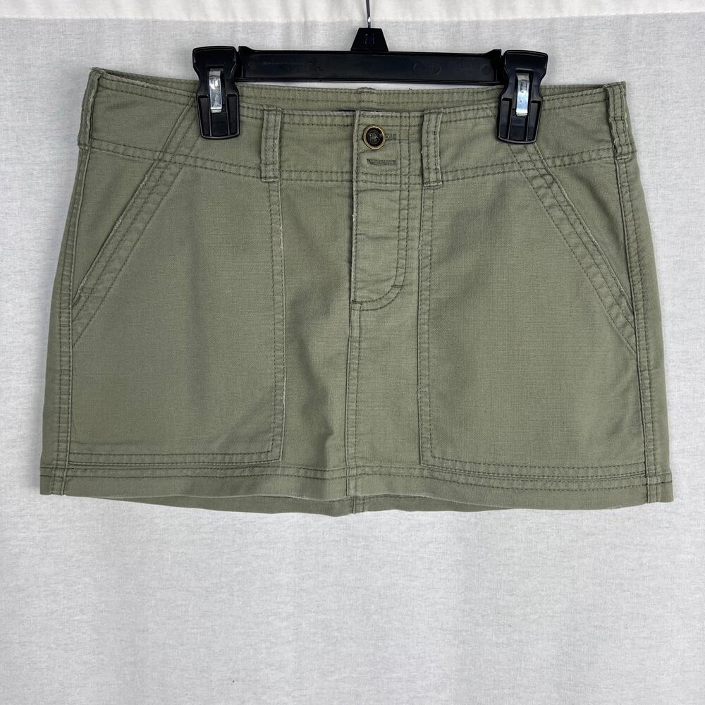 Vintage Y2K American Eagle Skirt Low Rise Micro Mini Fairy Grunge Utility Indie